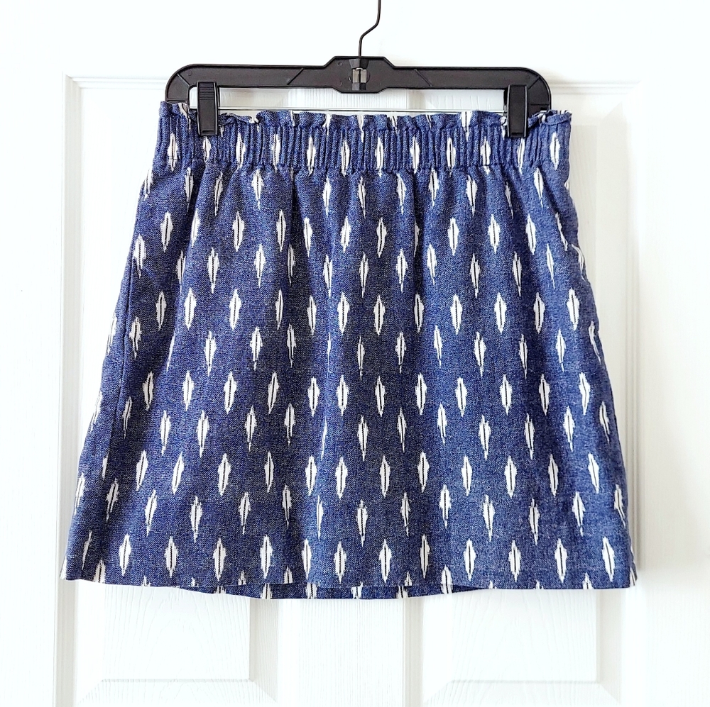 J Crew Linen Blend Mini Skirt
